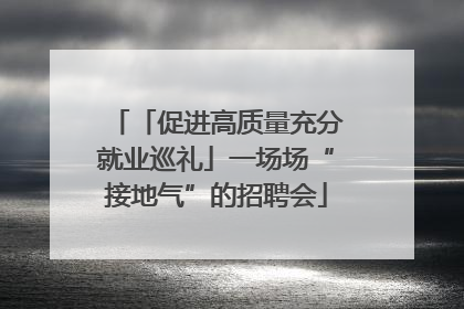 「促进高质量充分就业巡礼」一场场“接地气”的招聘会
