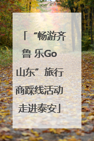 “畅游齐鲁 乐Go山东”旅行商踩线活动走进泰安
