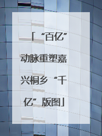 “百亿”动脉重塑嘉兴桐乡“千亿”版图