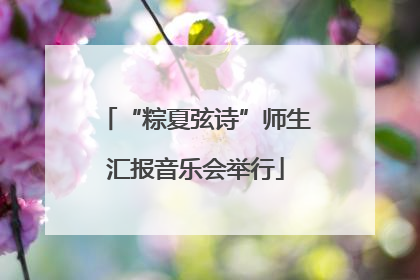 “粽夏弦诗”师生汇报音乐会举行