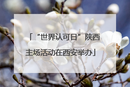 “世界认可日”陕西主场活动在西安举办