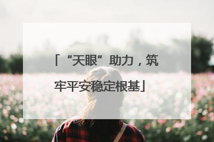 “天眼”助力，筑牢平安稳定根基