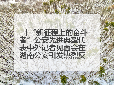 “新征程上的奋斗者”公安先进典型代表中外记者见面会在湖南公安引发热烈反响(二)