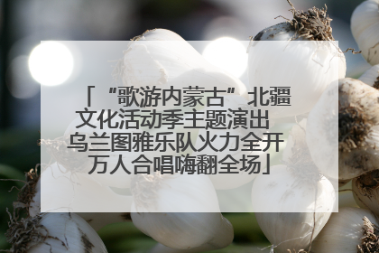 “歌游内蒙古”北疆文化活动季主题演出 乌兰图雅乐队火力全开 万人合唱嗨翻全场