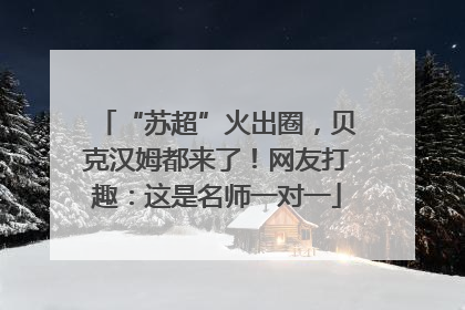 “苏超”火出圈，贝克汉姆都来了！网友打趣：这是名师一对一