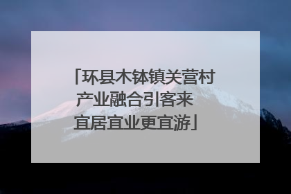 环县木钵镇关营村 产业融合引客来 宜居宜业更宜游