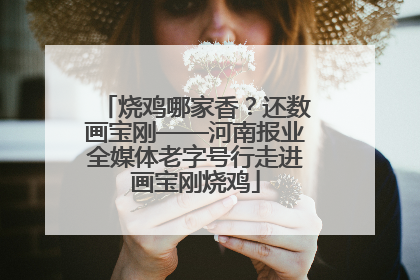 烧鸡哪家香？还数画宝刚——河南报业全媒体老字号行走进画宝刚烧鸡