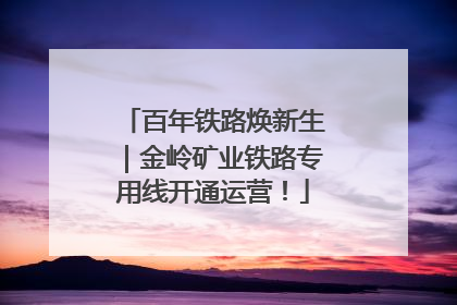 百年铁路焕新生｜金岭矿业铁路专用线开通运营！
