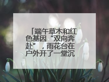 端午草木和红色基因“双向奔赴”，雨花台在户外开了一堂沉浸式思政课