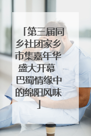 第三届同乡社团家乡市集嘉年华盛大开幕 巴蜀情缘中的绵阳风味