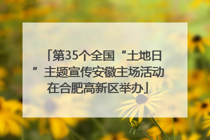 第35个全国“土地日”主题宣传安徽主场活动在合肥高新区举办