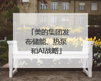 美的集团发布储能、热泵和AI战略