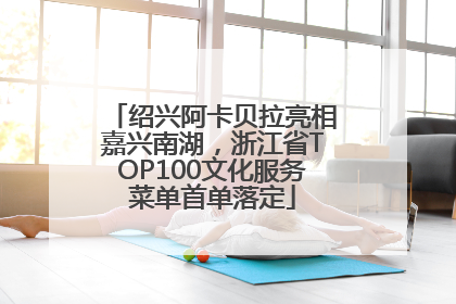 绍兴阿卡贝拉亮相嘉兴南湖，浙江省TOP100文化服务菜单首单落定