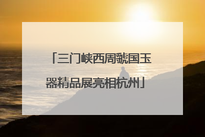 三门峡西周虢国玉器精品展亮相杭州