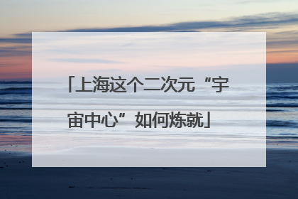 上海这个二次元“宇宙中心”如何炼就