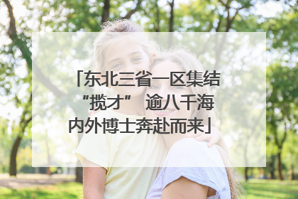 东北三省一区集结“揽才” 逾八千海内外博士奔赴而来