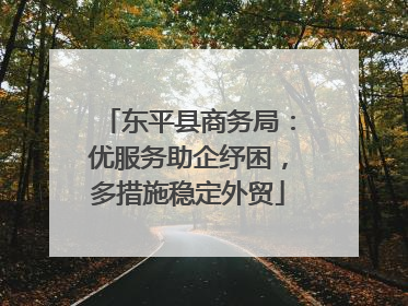 东平县商务局：优服务助企纾困，多措施稳定外贸
