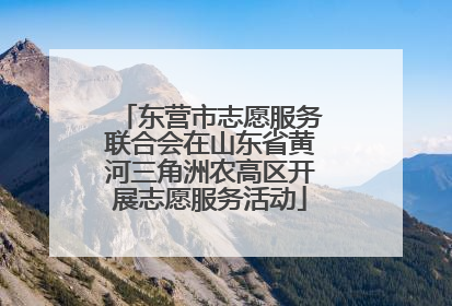 东营市志愿服务联合会在山东省黄河三角洲农高区开展志愿服务活动