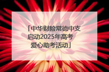 中华财险常德中支启动2025年高考爱心助考活动