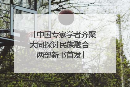 中国专家学者齐聚大同探讨民族融合 两部新书首发