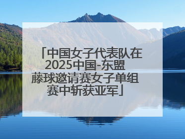 中国女子代表队在2025中国-东盟藤球邀请赛女子单组赛中斩获亚军
