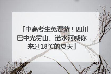 中高考生免费游！四川巴中光雾山、诺水河喊你来过18℃的夏天
