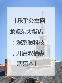 乐乎公寓回龙观东大街店：深系暖科技，开启双栖森活范本