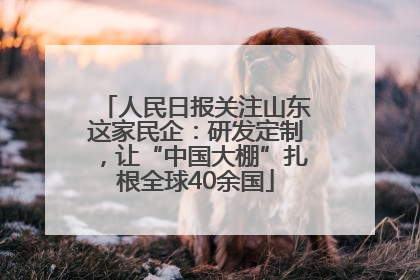 人民日报关注山东这家民企：研发定制，让“中国大棚”扎根全球40余国