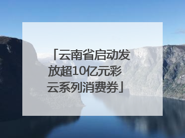 云南省启动发放超10亿元彩云系列消费券