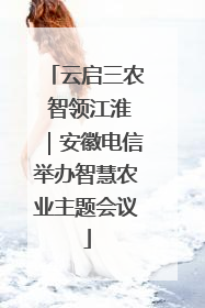 云启三农 智领江淮｜安徽电信举办智慧农业主题会议