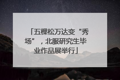 五棵松万达变“秀场”，北服研究生毕业作品展举行