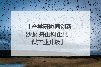 产学研协同创新沙龙 舟山科企共谋产业升级