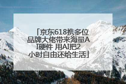 京东618携多位品牌大佬带来海量AI硬件 用AI把2小时自由还给生活