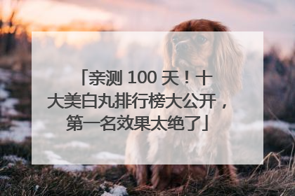 亲测 100 天！十大美白丸排行榜大公开，第一名效果太绝了