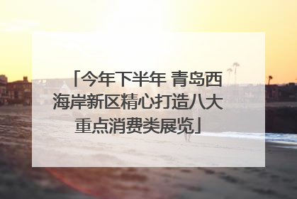 今年下半年 青岛西海岸新区精心打造八大重点消费类展览