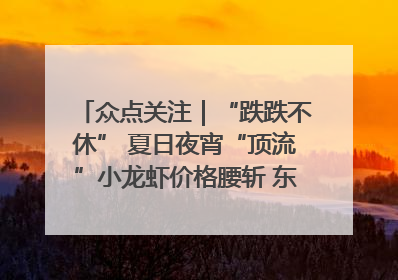 众点关注｜“跌跌不休” 夏日夜宵“顶流”小龙虾价格腰斩 东营人的快乐来了