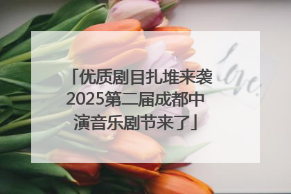 优质剧目扎堆来袭 2025第二届成都中演音乐剧节来了