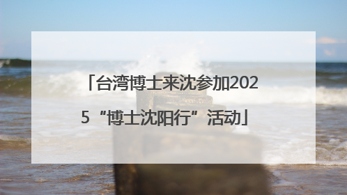 台湾博士来沈参加2025“博士沈阳行”活动