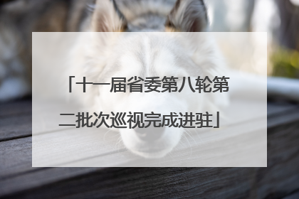 十一届省委第八轮第二批次巡视完成进驻