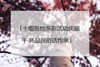 十堰各地多彩活动庆端午 共品民俗话传承