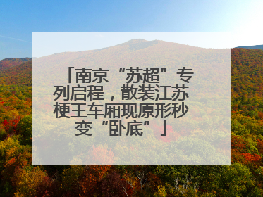 南京“苏超”专列启程，散装江苏梗王车厢现原形秒变“卧底”