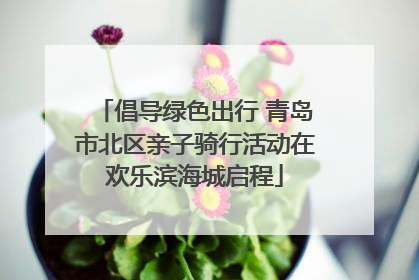 倡导绿色出行 青岛市北区亲子骑行活动在欢乐滨海城启程