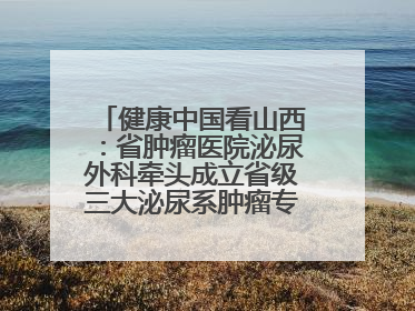 健康中国看山西：省肿瘤医院泌尿外科牵头成立省级三大泌尿系肿瘤专家委员会