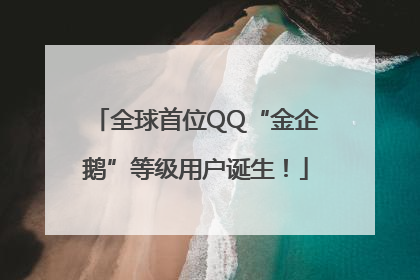 全球首位QQ“金企鹅”等级用户诞生！