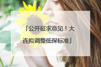 公开征求意见！大连拟调整低保标准