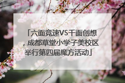 六面竞速VS千面创想，成都草堂小学子美校区举行第四届魔方活动