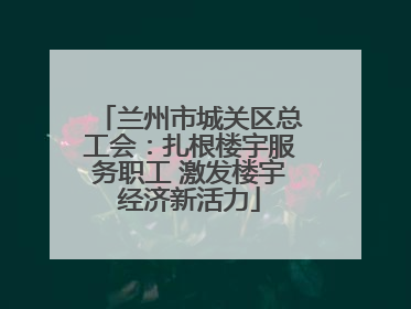 兰州市城关区总工会：扎根楼宇服务职工 激发楼宇经济新活力