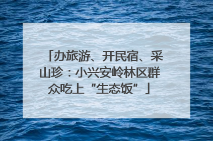 办旅游、开民宿、采山珍：小兴安岭林区群众吃上“生态饭”