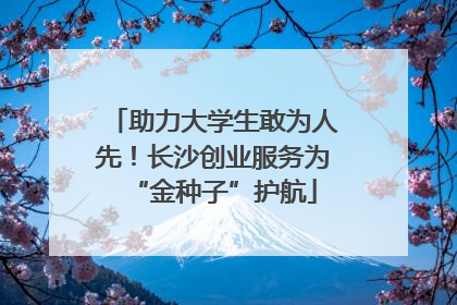 助力大学生敢为人先！长沙创业服务为“金种子”护航