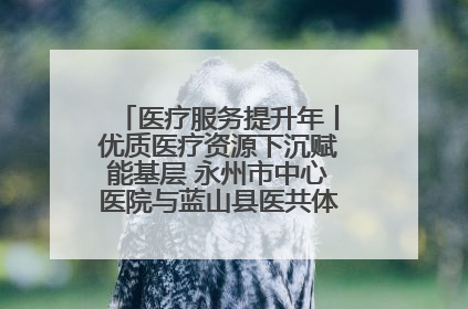 医疗服务提升年丨优质医疗资源下沉赋能基层 永州市中心医院与蓝山县医共体总院共筑健康屏障